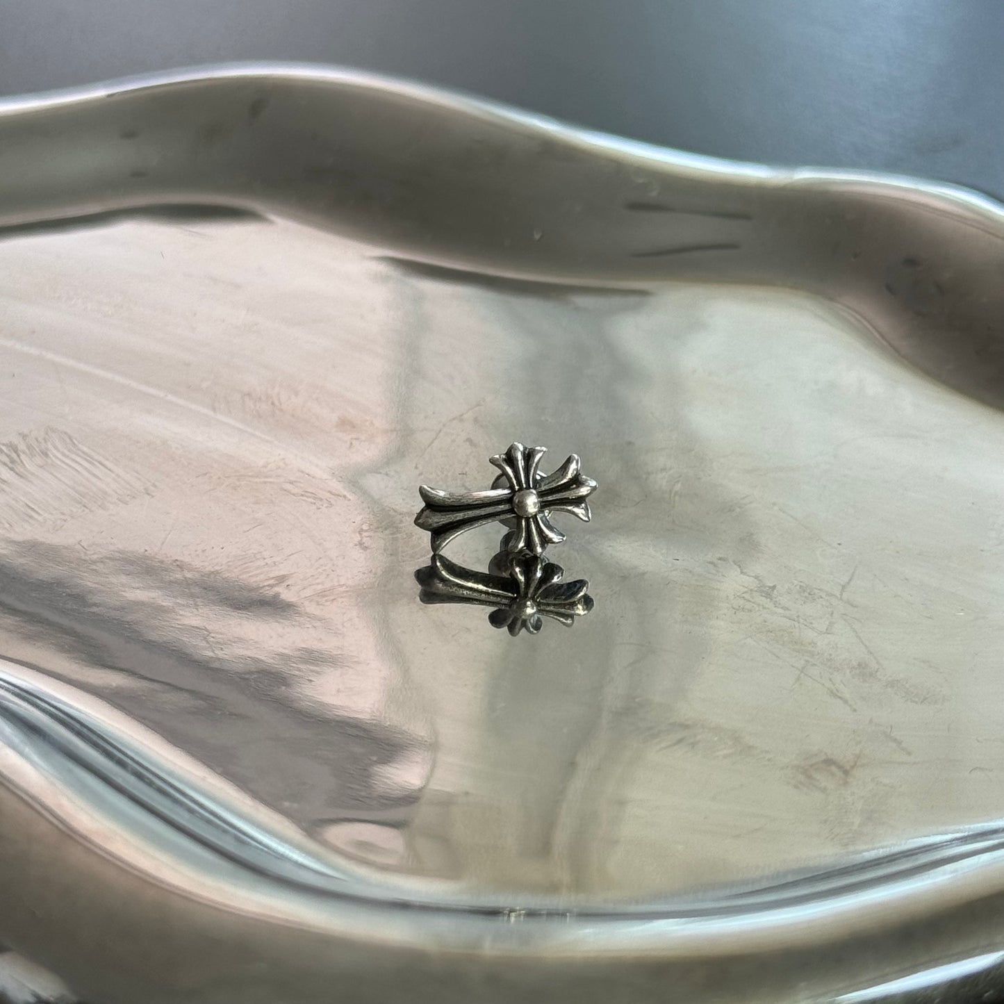 Dark silver Stud Earring Helix Lobe S925