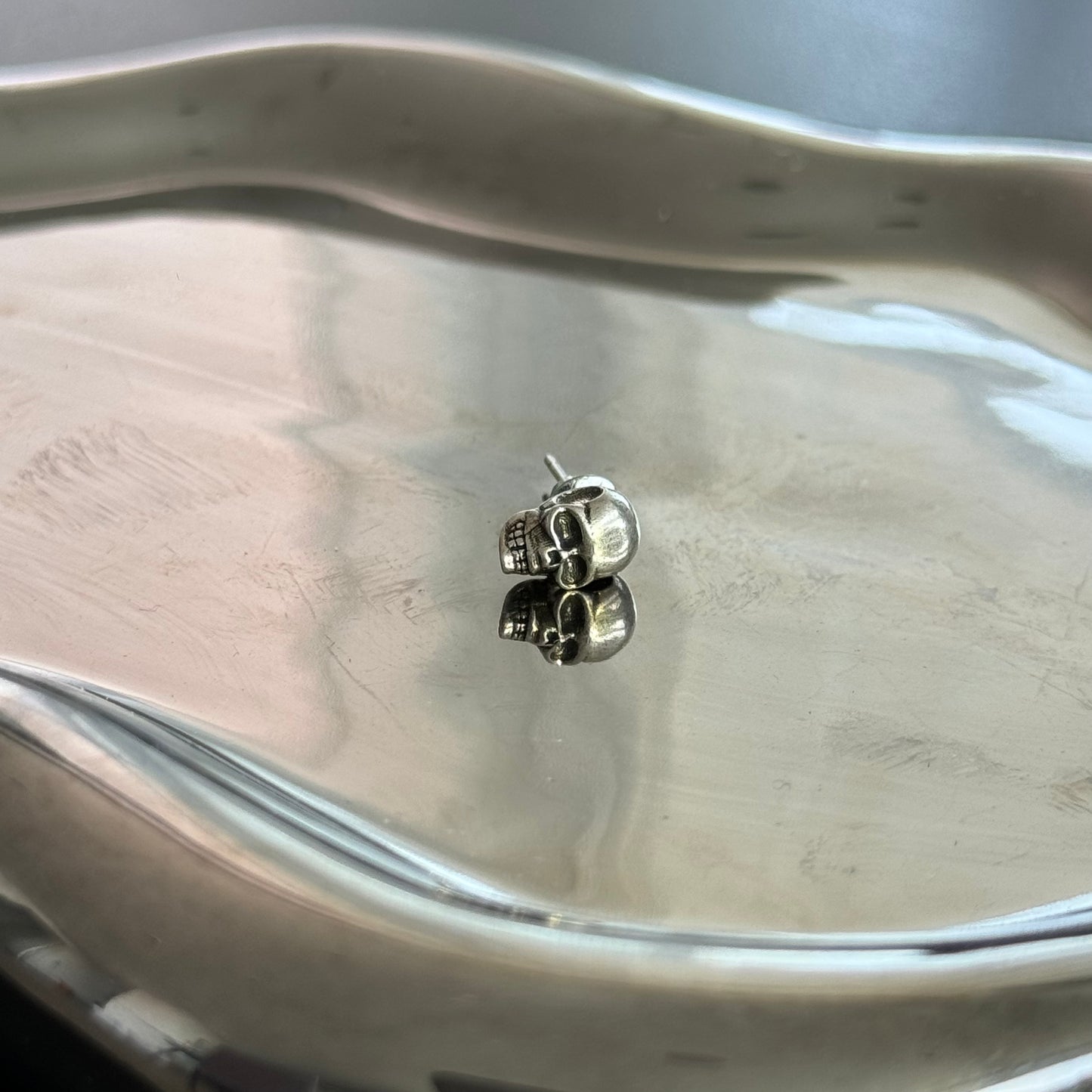 Dark silver Stud Earring Helix Lobe S925
