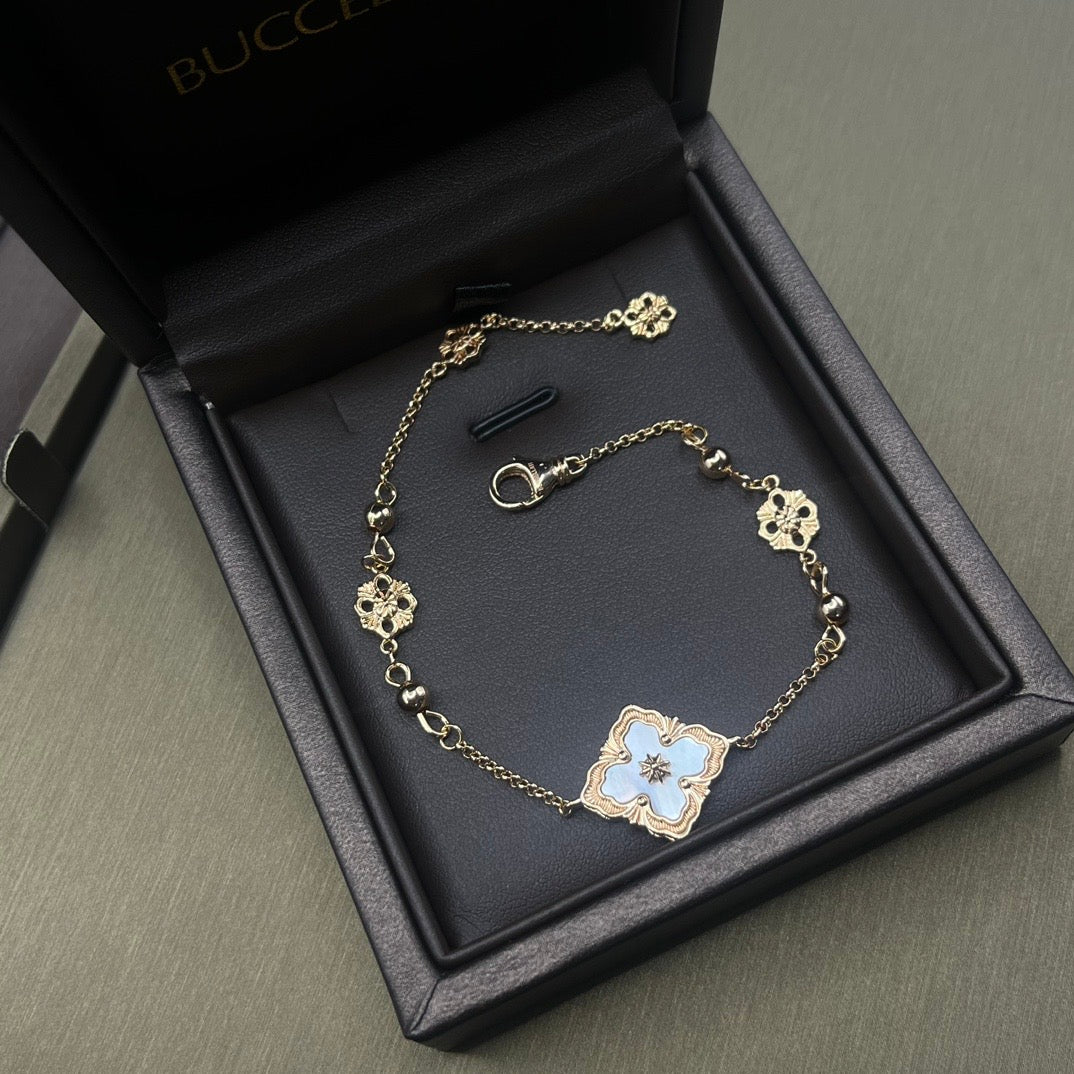 Single elegant Geometric rhombus yellow vintage retro fashion Bracelet gold / rose gold